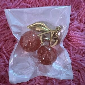 Pink with gold accents keychain